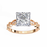 Aurora Princess Cut Lab Grown Diamond Ring - Ophiratbf