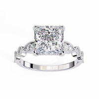 Aurora Princess Cut Lab Grown Diamond Ring - Ophiratbf
