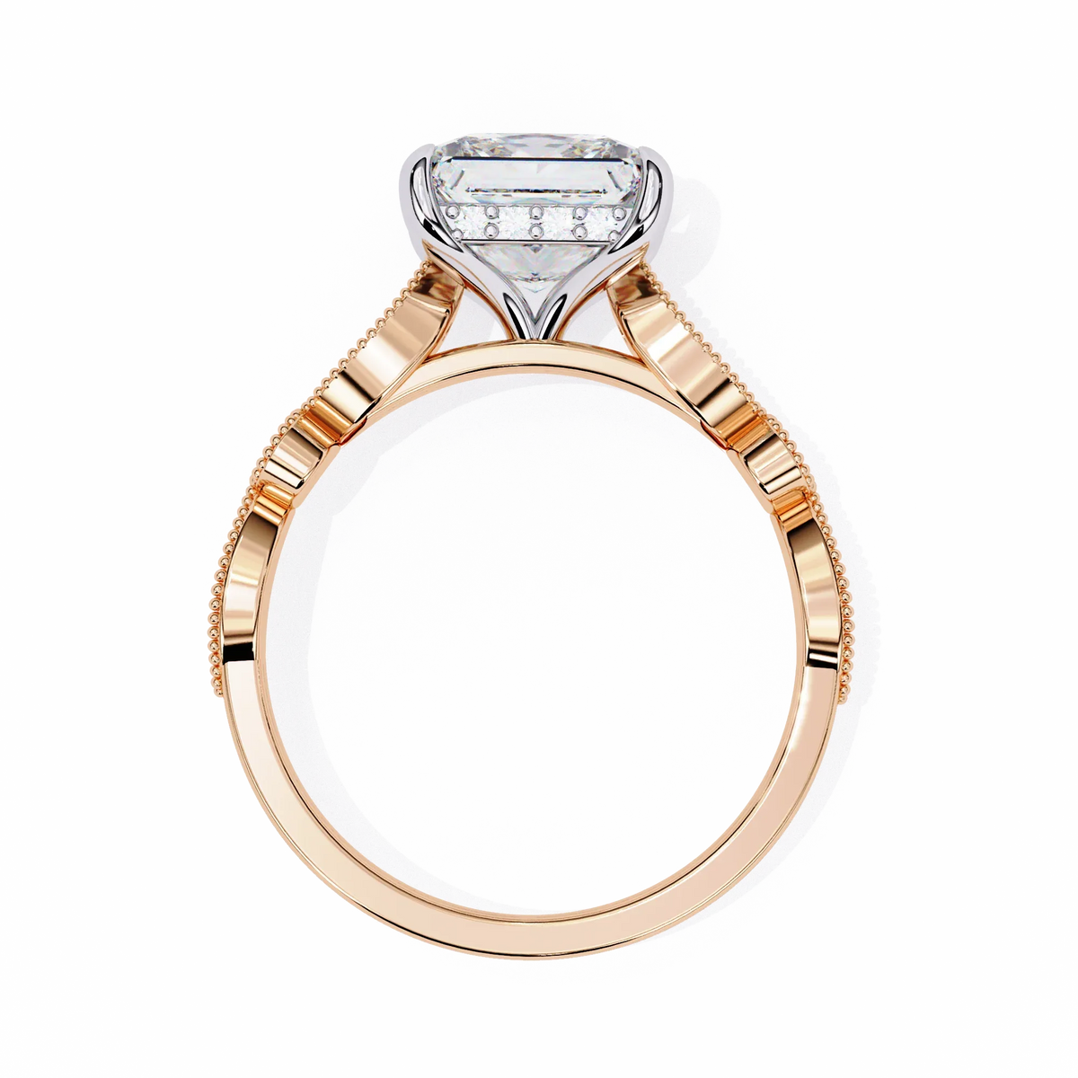 Aurora Princess Cut Lab Grown Diamond Ring - Ophiratbf