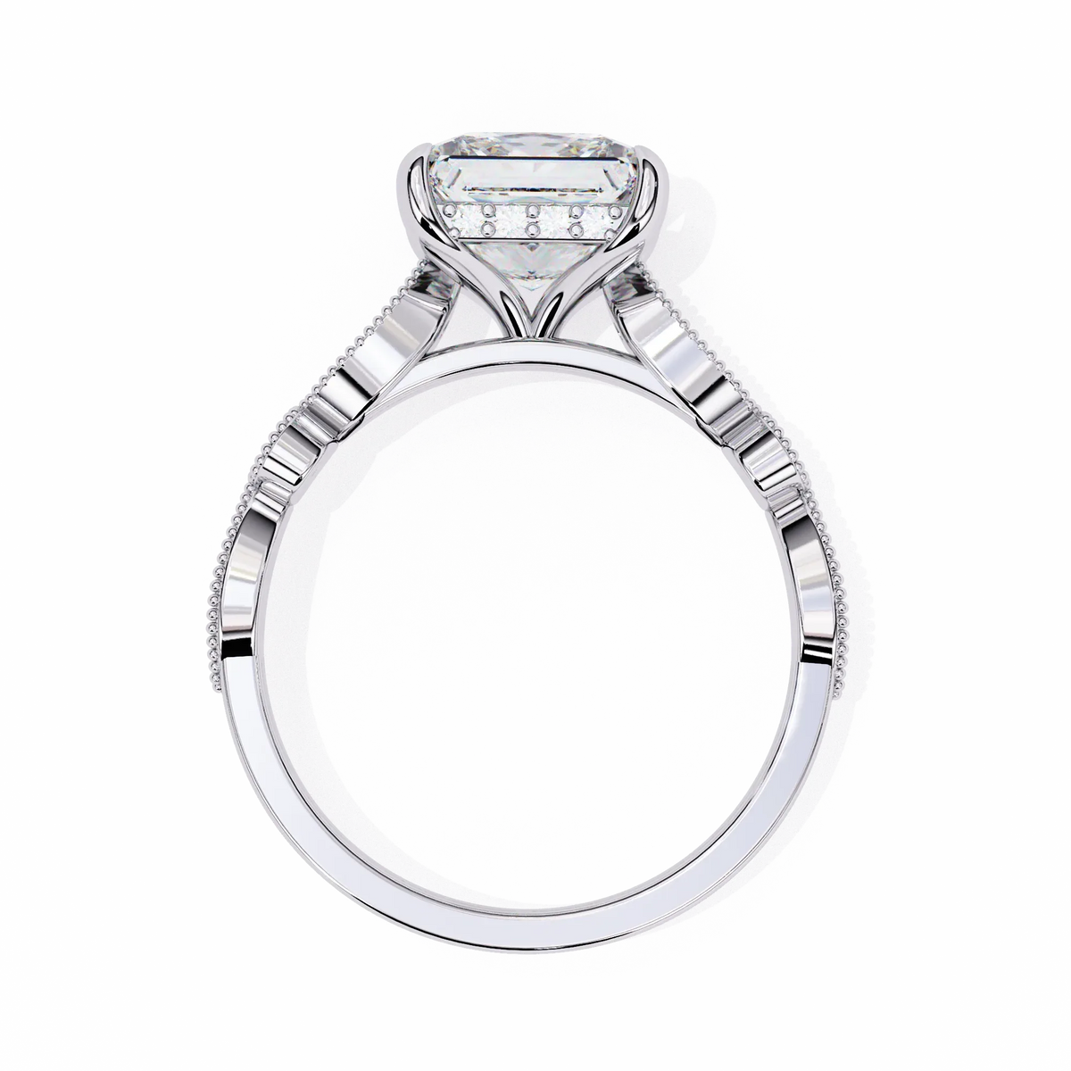 Aurora Princess Cut Lab Grown Diamond Ring - Ophiratbf