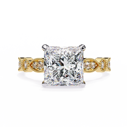 Aurora Princess Cut Lab Grown Diamond Ring