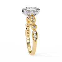 Aurora Princess Cut Lab Grown Diamond Ring - Ophiratbf