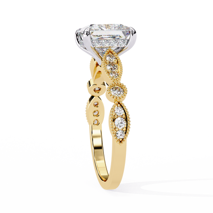 Aurora Princess Cut Lab Grown Diamond Ring
