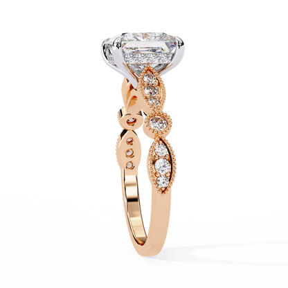 Aurora Princess Cut Lab Grown Diamond Ring