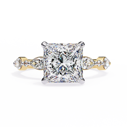 Princess t Grace Lab Grown Diamond Ring