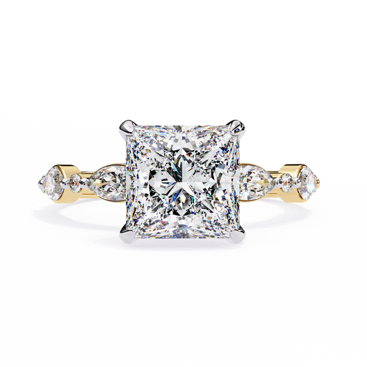 Princess t Grace Lab Grown Diamond Ring