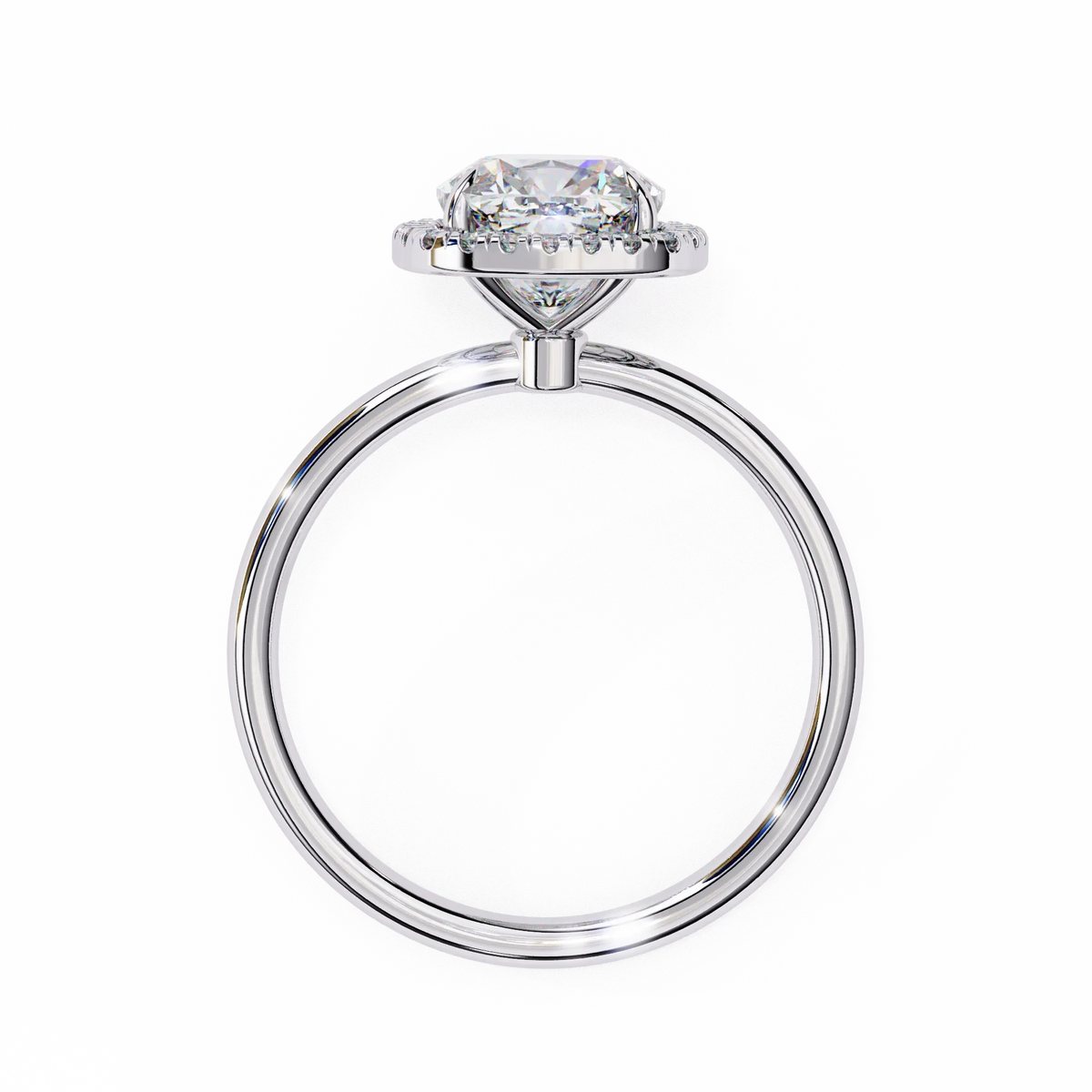 Tiara Spark Cushion Lab Grown Diamond Ring - Ophiratbf