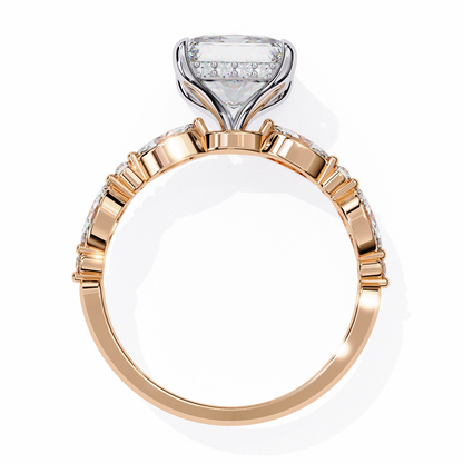 Princess t Grace Lab Grown Diamond Ring