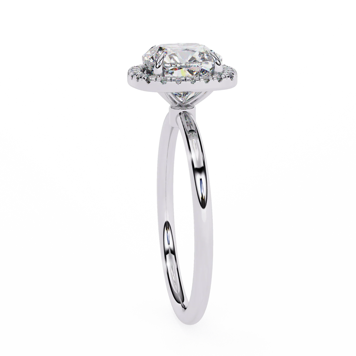 Tiara Spark Cushion Lab Grown Diamond Ring - Ophiratbf