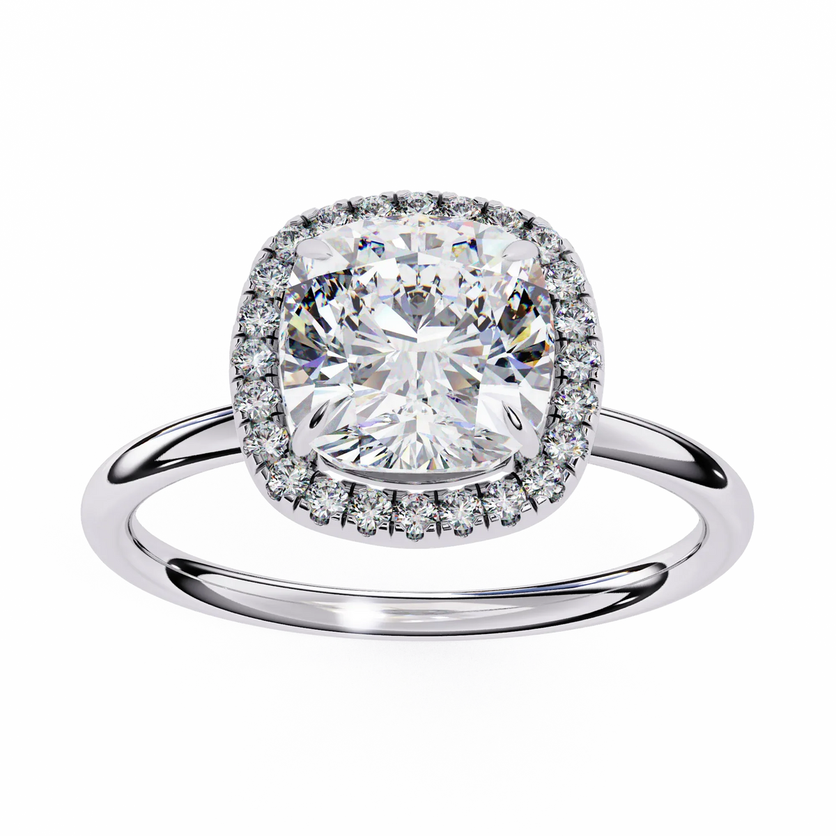 Tiara Spark Cushion Lab Grown Diamond Ring - Ophiratbf