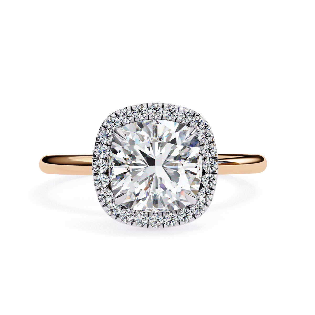 Tiara Spark Cushion Lab Grown Diamond Ring - Ophiratbf