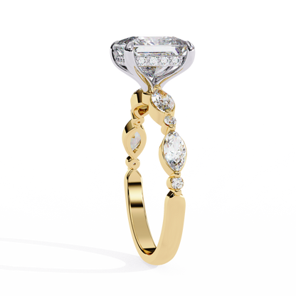 Princess t Grace Lab Grown Diamond Ring