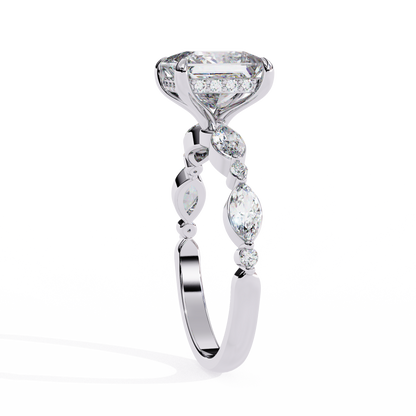 Princess t Grace Lab Grown Diamond Ring