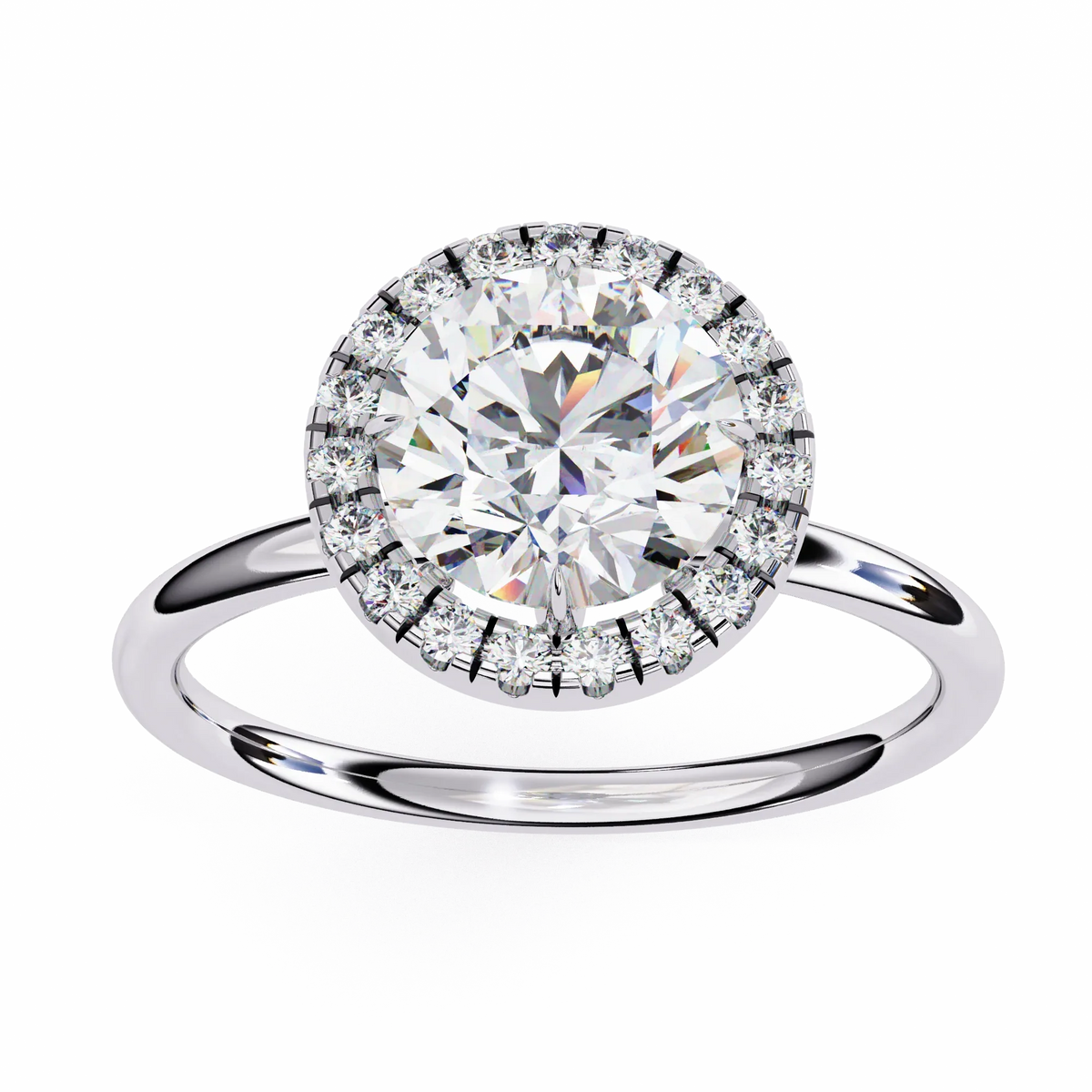 Lumina Lab Grown Diamond Halo Ring - Ophiratbf