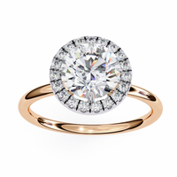Lumina Lab Grown Diamond Halo Ring - Ophiratbf