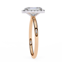 Radiance Radiant cut Lab Grown Diamond Halo Ring - Ophiratbf