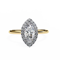 Lumina Marquise Lab Grown Diamond Halo Ring - Ophiratbf