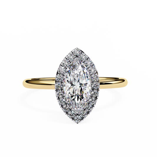 Lumina Marquise Lab Grown Diamond Halo Ring