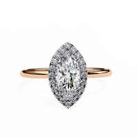 Lumina Marquise Lab Grown Diamond Halo Ring - Ophiratbf