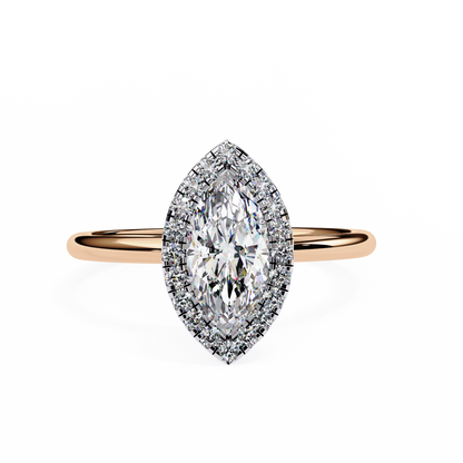 Lumina Marquise Lab Grown Diamond Halo Ring