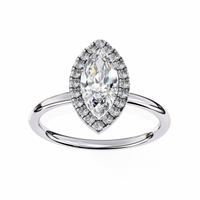 Lumina Marquise Lab Grown Diamond Halo Ring - Ophiratbf