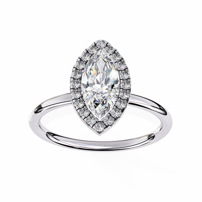 Lumina Marquise Lab Grown Diamond Halo Ring