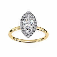 Lumina Marquise Lab Grown Diamond Halo Ring - Ophiratbf