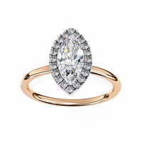 Lumina Marquise Lab Grown Diamond Halo Ring - Ophiratbf