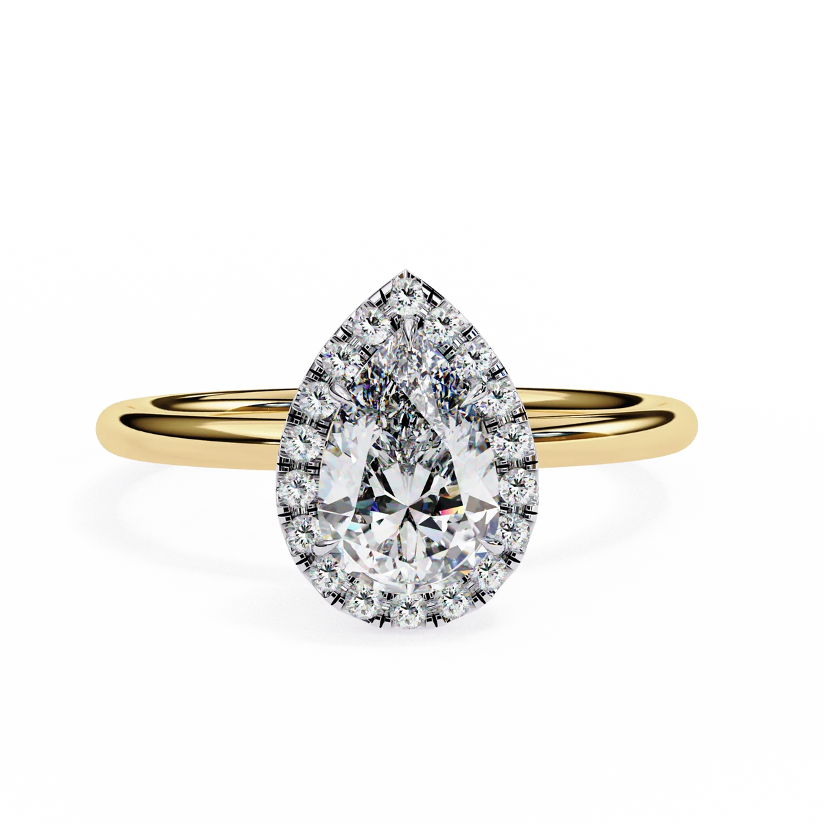 Auralia Pear Lab Grown Diamond Ring - Ophiratbf