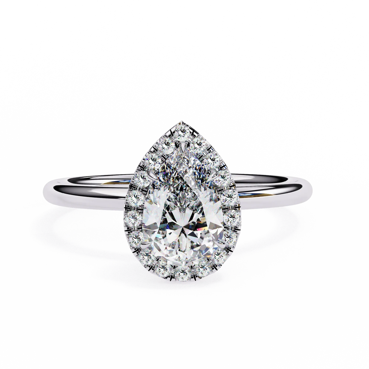 Auralia Pear Lab Grown Diamond Ring - Ophiratbf