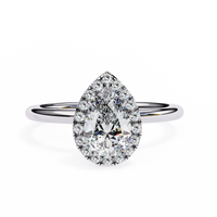 Auralia Pear Lab Grown Diamond Ring - Ophiratbf