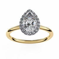 Auralia Pear Lab Grown Diamond Ring - Ophiratbf