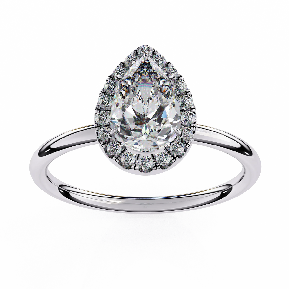 Auralia Pear Lab Grown Diamond Ring - Ophiratbf