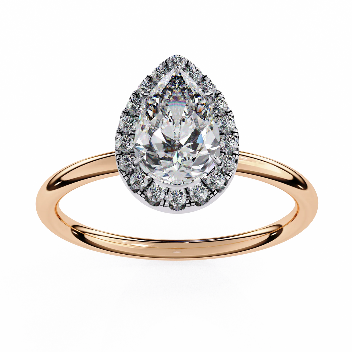 Auralia Pear Lab Grown Diamond Ring - Ophiratbf