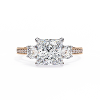 Radiant Baguette Princess Lab Grown Diamond Ring - Ophiratbf