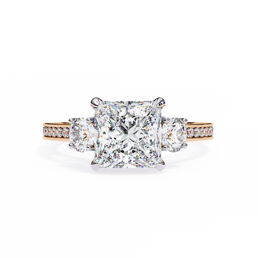 Radiant Baguette Princess Lab Grown Diamond Ring
