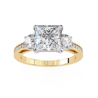 Radiant Baguette Princess Lab Grown Diamond Ring - Ophiratbf