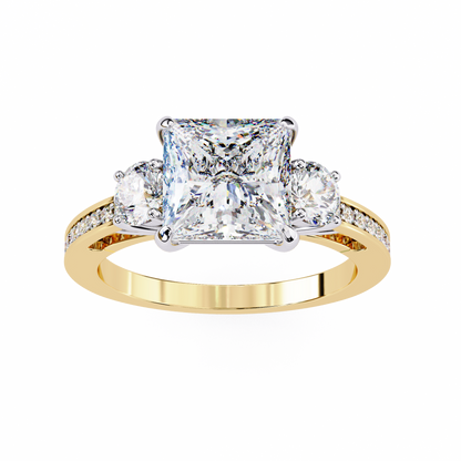 Radiant Baguette Princess Lab Grown Diamond Ring