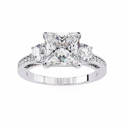 Radiant Baguette Princess Lab Grown Diamond Ring