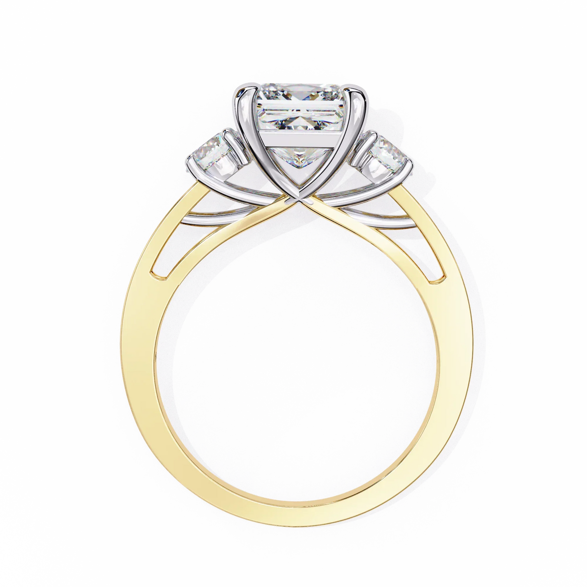 Radiant Baguette Princess Lab Grown Diamond Ring - Ophiratbf