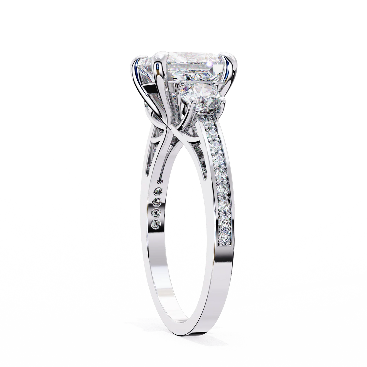Radiant Baguette Princess Lab Grown Diamond Ring - Ophiratbf