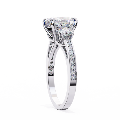 Radiant Baguette Princess Lab Grown Diamond Ring