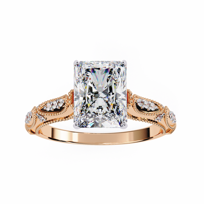 Radiant Spark Lab Grown Diamond Ring