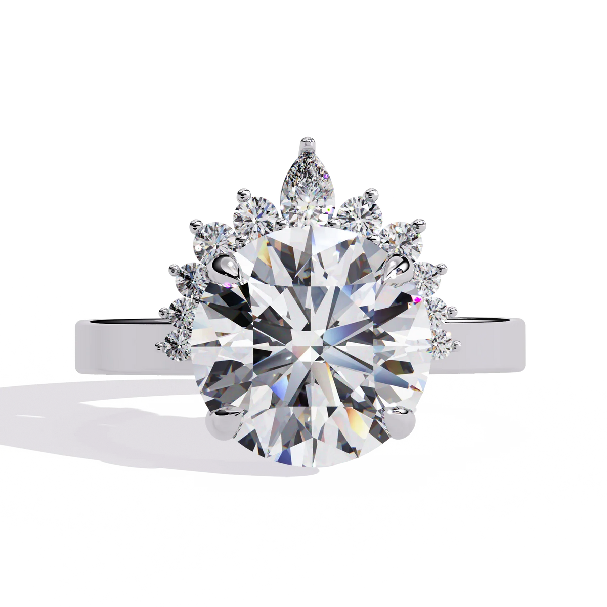 Aurora Crown Lab Grown Diamond Ring - Ophiratbf