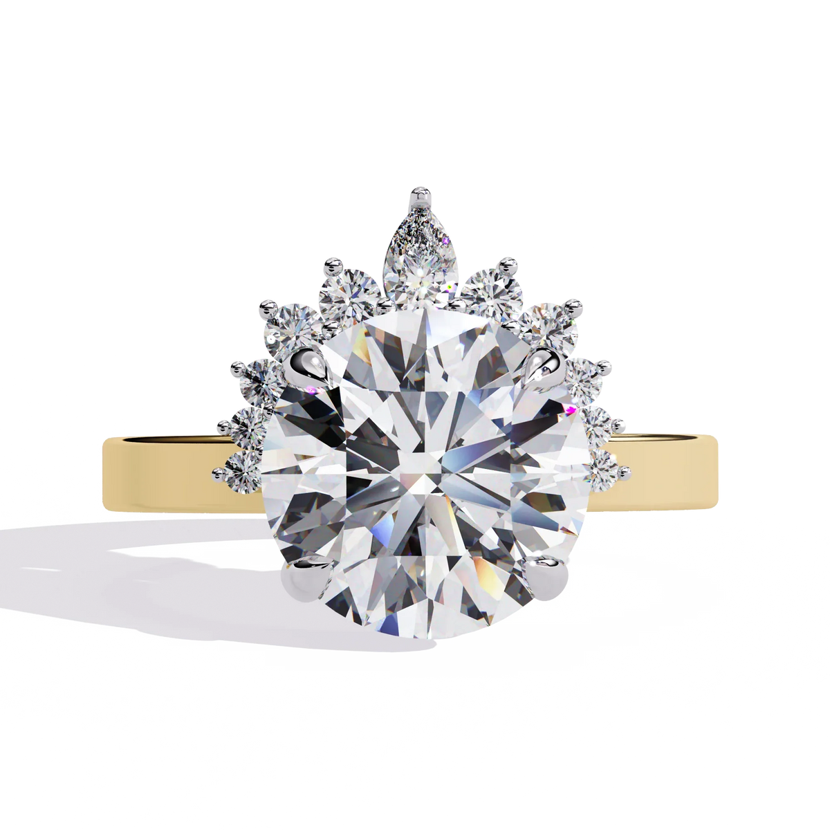 Aurora Crown Lab Grown Diamond Ring - Ophiratbf