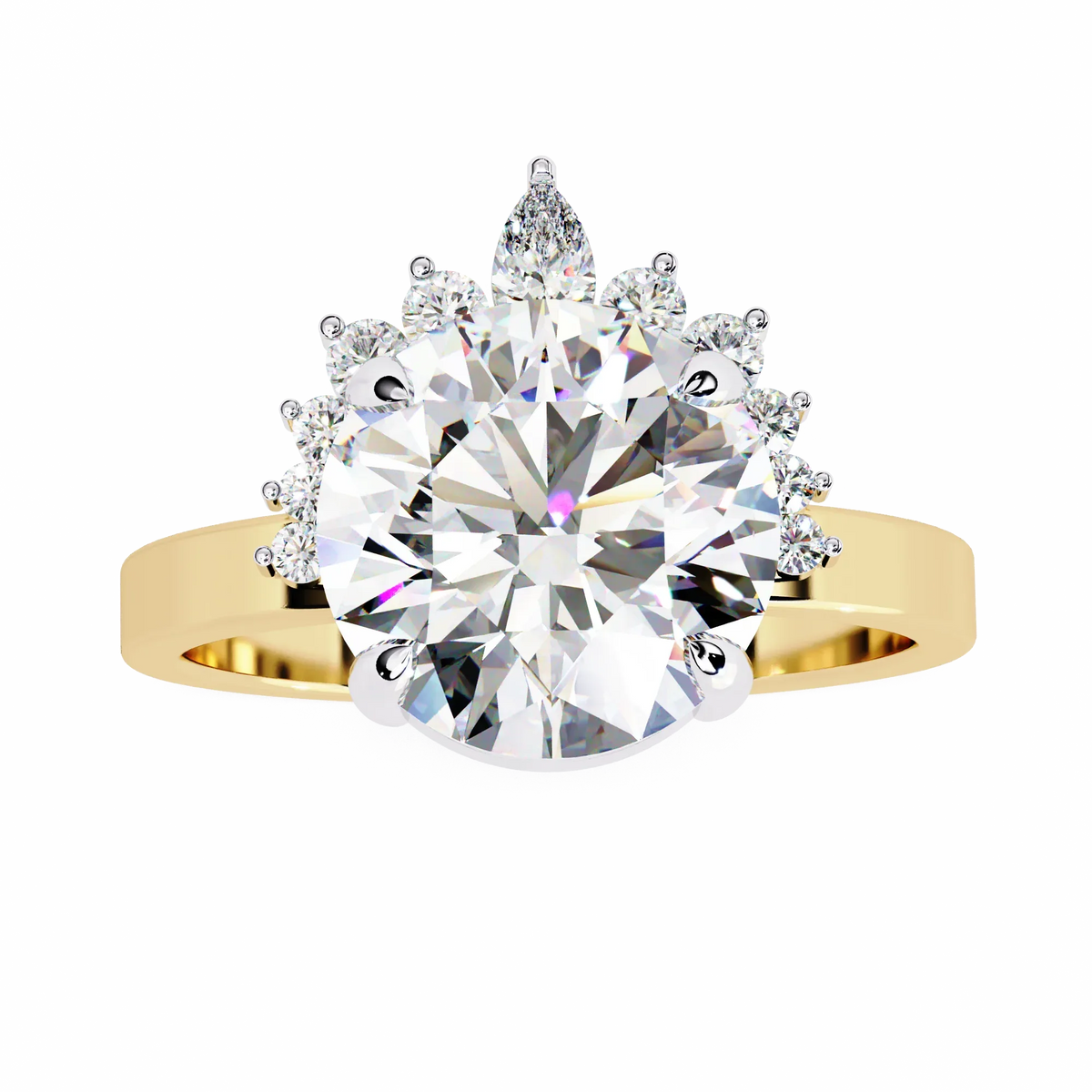 Aurora Crown Lab Grown Diamond Ring - Ophiratbf