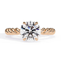 Twist Solitaire Lab Grown Diamond Ring - Ophiratbf