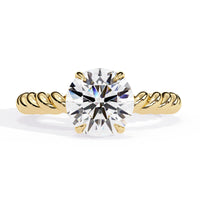 Twist Solitaire Lab Grown Diamond Ring - Ophiratbf