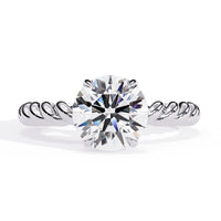 Twist Solitaire Lab Grown Diamond Ring - Ophiratbf
