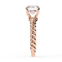 Twist Solitaire Lab Grown Diamond Ring - Ophiratbf